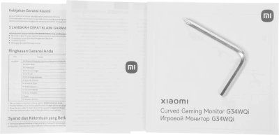 Монитор Xiaomi 34" G34WQi 2026 черный VA LED 21:9 HDMI матовая HAS 3500:1 400cd 178гр/178гр 3440x1440 180Hz FreeSync Premium DP 2K 6.9кг