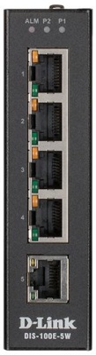 Коммутатор D-Link DIS-100E-5W/A1A (L2) 5x100Мбит/с неуправляемый