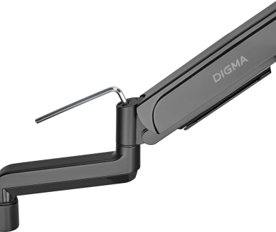 Кронштейн для мониторов ЖК Digma D-MM201 черный 17"-32" макс.9кг крепление к столешнице поворот и наклон
