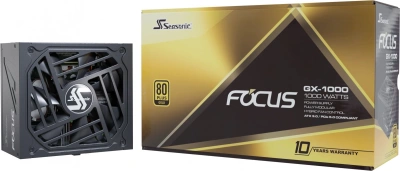 Блок питания Seasonic ATX 1000W Focus GX-1000 80+ gold (20+4pin) APFC 135mm fan 10xSATA Cab Manag RTL