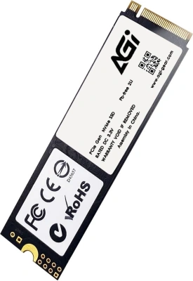 Накопитель SSD AGi PCIe 4.0 x4 2TB AGI2T0G43AI818-CB AI818 M.2 2280