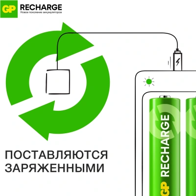 Аккумулятор GP Smart Energy AA NiMH 1000mAh (4шт)