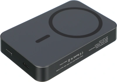 Мобильный аккумулятор Cactus CS-PBFSTA-10000 10000mAh 22.5W 4.5A USB-C беспров.зар. серый