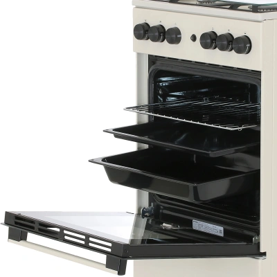 Плита Газовая Gorenje GG5A21BEF бежевый (стеклянная крышка) реш.чугун