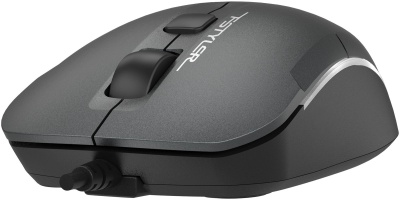 Мышь A4Tech Fstyler FM26S серый/черный оптическая 1600dpi silent USB для ноутбука 4but (FM26S USB (SMOKY GREY))