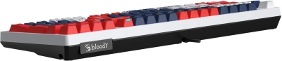 Клавиатура A4Tech S98 Sports механическая синий/белый USB for gamer LED (S98 SPORTS NAVY BLMS RED PLUS) кабель 1.8м