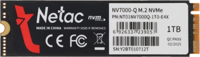 Накопитель SSD Netac PCIe 4.0 x4 1TB NT01NV7000Q-1T0-E4X NV7000Q M.2 2280