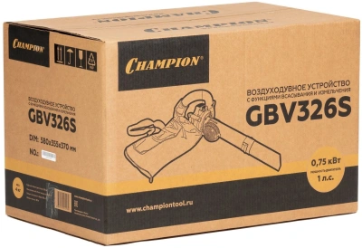Воздуходувка-измельчитель Champion GBV326S 750Вт желтый