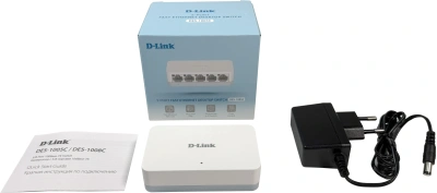 Коммутатор D-Link DES-1005C DES-1005C/C2A (L2) 5x100Мбит/с неуправляемый