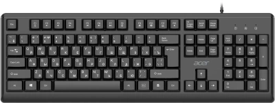 Клавиатура Acer OKW501 черный USB Multimedia (ZL.KBDEE.01U) кабель 1.8м