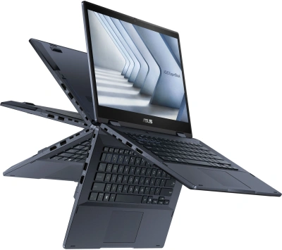 Ноутбук Asus Expertbook B3 Flip B3402FVA-I716512B7D Core 7 150U 16Gb SSD512Gb Intel UHD Graphics 14" IPS Touch FHD (1920x1080) без ОС black WiFi BT Cam (90NX07N1-M02MD0)