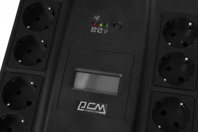 Источник бесперебойного питания Powercom Spider SPD-550U LCD USB 330Вт 550ВА черный