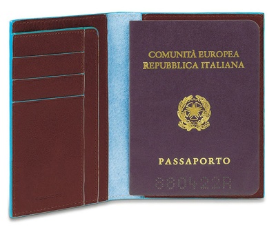 Обложка для паспорта Piquadro Blue Square PP1660B2/MO коричневый натур.кожа