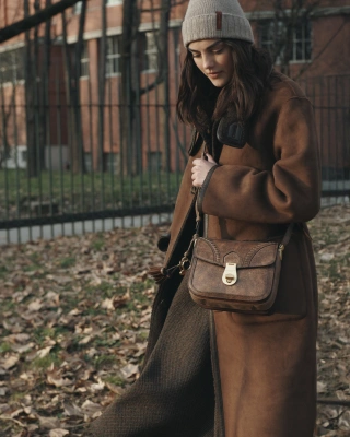 Сумка кросс-боди женская The Bridge Mia Wow 043416ZR/TV коричневая натур.кожа