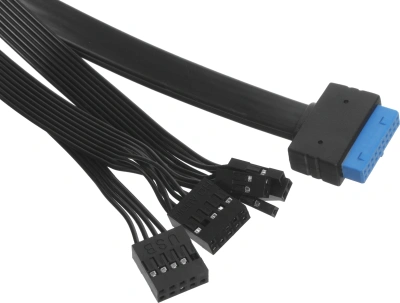 Корпус Accord ACC-ZA11B черный без БП ATX 10x120mm 1xUSB2.0 2xUSB3.0 audio bott PSU