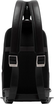 Рюкзак слинг мужской Piquadro Victor CA7174W143/N черный натур.кожа