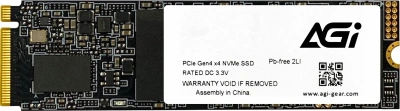 Накопитель SSD AGi PCIe 4.0 x4 2TB AGI2T0G43AI818-CB AI818 M.2 2280