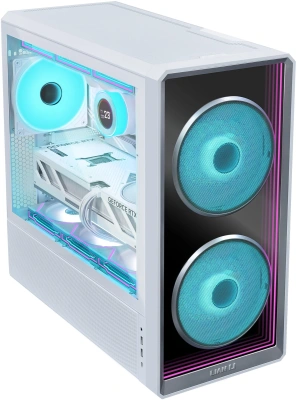 Корпус Lian-Li Lancool 217 Inf белый без БП ATX 9x120mm 2x140mm 2xUSB3.0 audio bott PSU