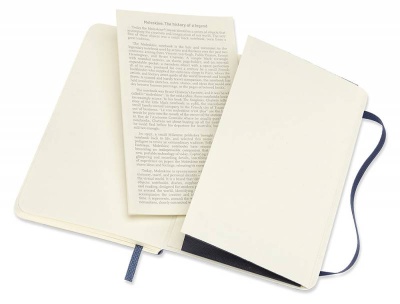 Блокнот Moleskine CLASSIC SOFT QP613B20 Pocket 90x140мм 192стр. нелинованный мягкая обложка синий сапфир