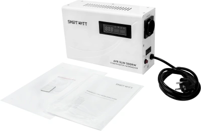 Стабилизатор напряжения Smartwatt AVR Slim 500RW 500ВА белый