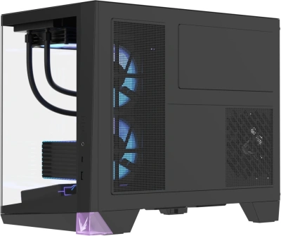 Корпус Formula Crystal Z4M черный без БП mATX 9x120mm 1xUSB3.0 audio bott PSU