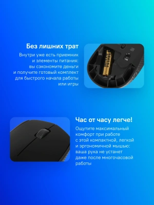 Мышь Logitech M171 черный/серый оптическая 1000dpi беспров. USB для ноутбука 2but (910-004643)