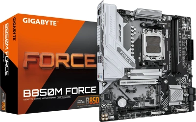 Материнская плата Gigabyte B850M FORCE Socket AM5 AMD B850 2xDDR5 mATX AC`97 8ch(7.1) 2.5Gg RAID+HDMI+DP