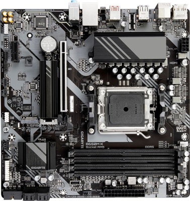 Материнская плата Gigabyte B650M K Socket AM5 AMD B650 4xDDR5 mATX AC`97 8ch(7.1) 2.5Gg RAID+HDMI