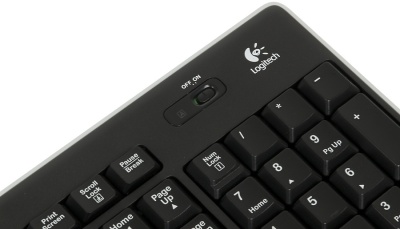 Клавиатура Logitech K270 черный/белый USB беспроводная Multimedia (920-003058)