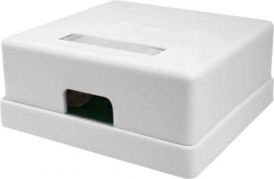Розетка Suprlan 10-0308-1 наклад. RJ45 2 кат.5E FTP бел.