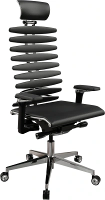 Кресло руководителя эргономичное Метта Equalizer L2-47D черный сиденье черный экокожа с подголов. крестов.5-луч. металл хром