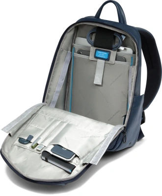 Рюкзак мужской Piquadro Russel CA6765W137/BLU синий натур.кожа