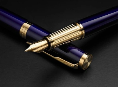 Ручка перьев. Parker Ingenuity Core F570 (2182009) Blue GT F сталь нержавеющая подар.кор.