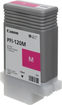 Картридж струйный Canon PFI-120M 2887C001 пурпурный (130мл) для Canon imagePROGRAF TM-200/205