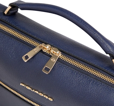 Сумка женская Piquadro Patricia BD6954W140/BLU темно-синяя натур.кожа