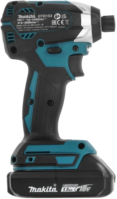 Шуруповерт Makita DTD153SY аккум. патрон:шестигр.1/4" (кейс в комплекте)