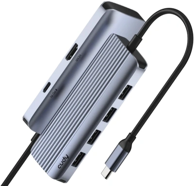 Разветвитель USB-C Cudy UH500 4порт. серебристый