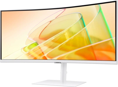 Монитор Samsung 34" ViewFinity S6 S34C650TAUXEN белый VA LED 5ms 21:9 HDMI M/M полуматовая HAS Piv 350cd 178гр/178гр 3440x1440 100Hz FreeSync DP Ultra WQHD USB 8.1кг
