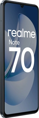 Смартфон Realme RMX5313 Note 70 128Gb 6Gb черный моноблок 3G 4G 6.7" 720x1600 Android 15 13Mpix 802.11 a/b/g/n/ac NFC GPS GSM900/1800 GSM1900