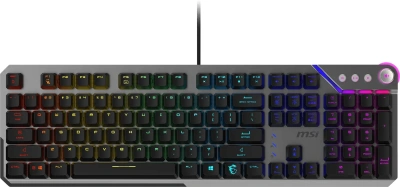 Клавиатура MSI Strike 600 V2 механическая черный USB Multimedia for gamer LED (S11-04RU261-CLA) кабель 1.8м