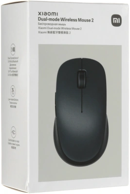 Мышь Xiaomi Dual-mode Wireless Mouse 2 черный оптическая 1200dpi silent беспров. BT/Radio USB для ноутбука 4but (BHR8850GL)