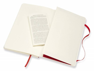Блокнот Moleskine CLASSIC SOFT QP617F2 Large 130х210мм 192стр. клетка мягкая обложка красный