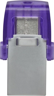 Флеш Диск Kingston 64Gb DataTraveler microDuo 3C DTDUO3CG3/64GB USB3.0 фиолетовый