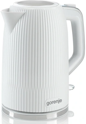 Чайник электрический Gorenje K17DPW 1.7л. 2200Вт белый/серебристый корпус: пластик/металл