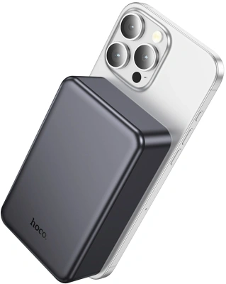 Мобильный аккумулятор Hoco J160 20000mAh 10W 3A беспров.зар. серый (64103)