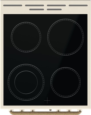 Плита Электрическая Gorenje GECS5B70CLI бежевый стеклокерамика (без крышки)