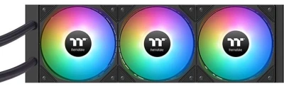 Система водяного охлаждения Thermaltake LA360-S ARGB Soc-AM5/AM4/1200/1700/1851 черный 4-pin 38.35dB Al LCD 360W Ret (CL-W462-PL12SW-A)