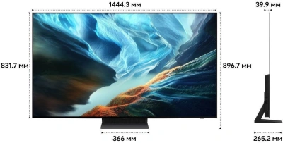 Телевизор OLED Samsung 65" QE65S90HAEXPY Series 9 черный графит 4K Ultra HD 120Hz DVB-T2 DVB-C DVB-S2 USB WiFi Smart TV