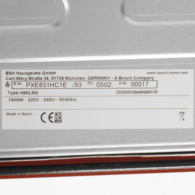 Индукционная варочная поверхность Bosch PXE831HC1E черный