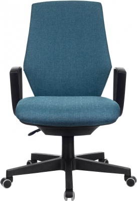 Кресло Бюрократ CH-545 синий 38-415 крестов. пластик